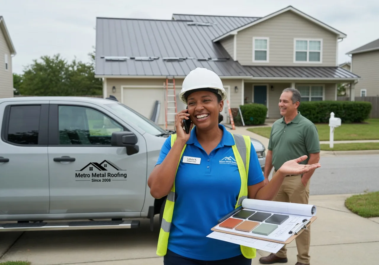 Storm Damage Metal Roof Repair in Montour, IA